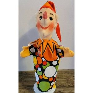 Vintage Steiff jester Kasper Le Theater Hand Puppet